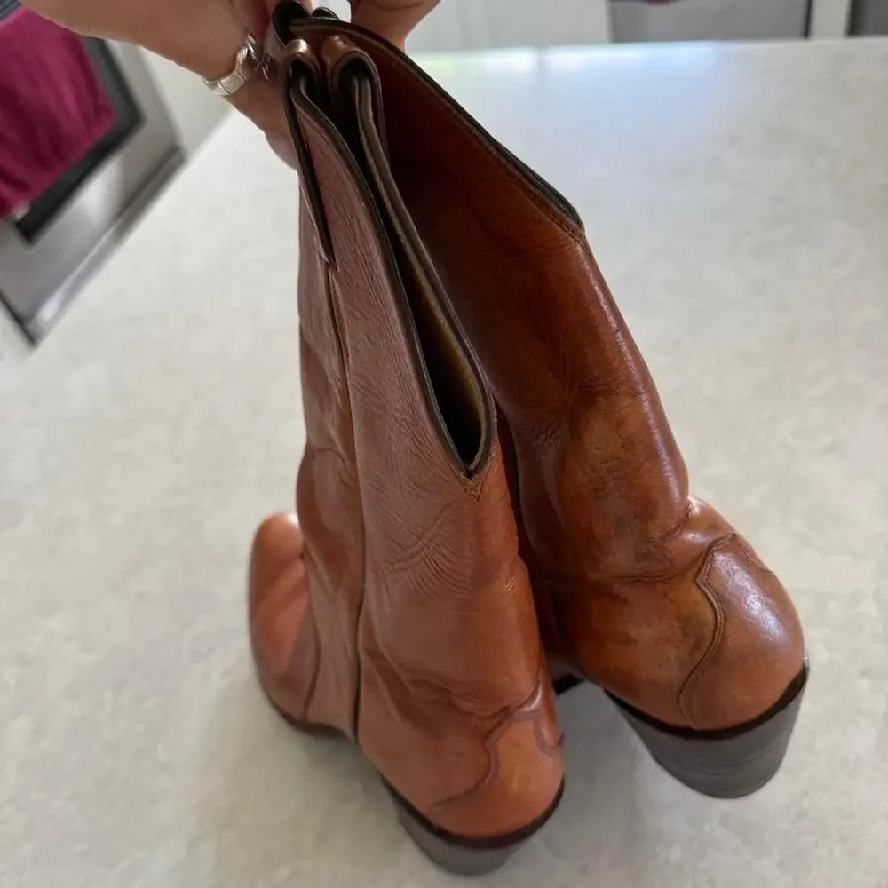 Vintage cowboy boots justin brand